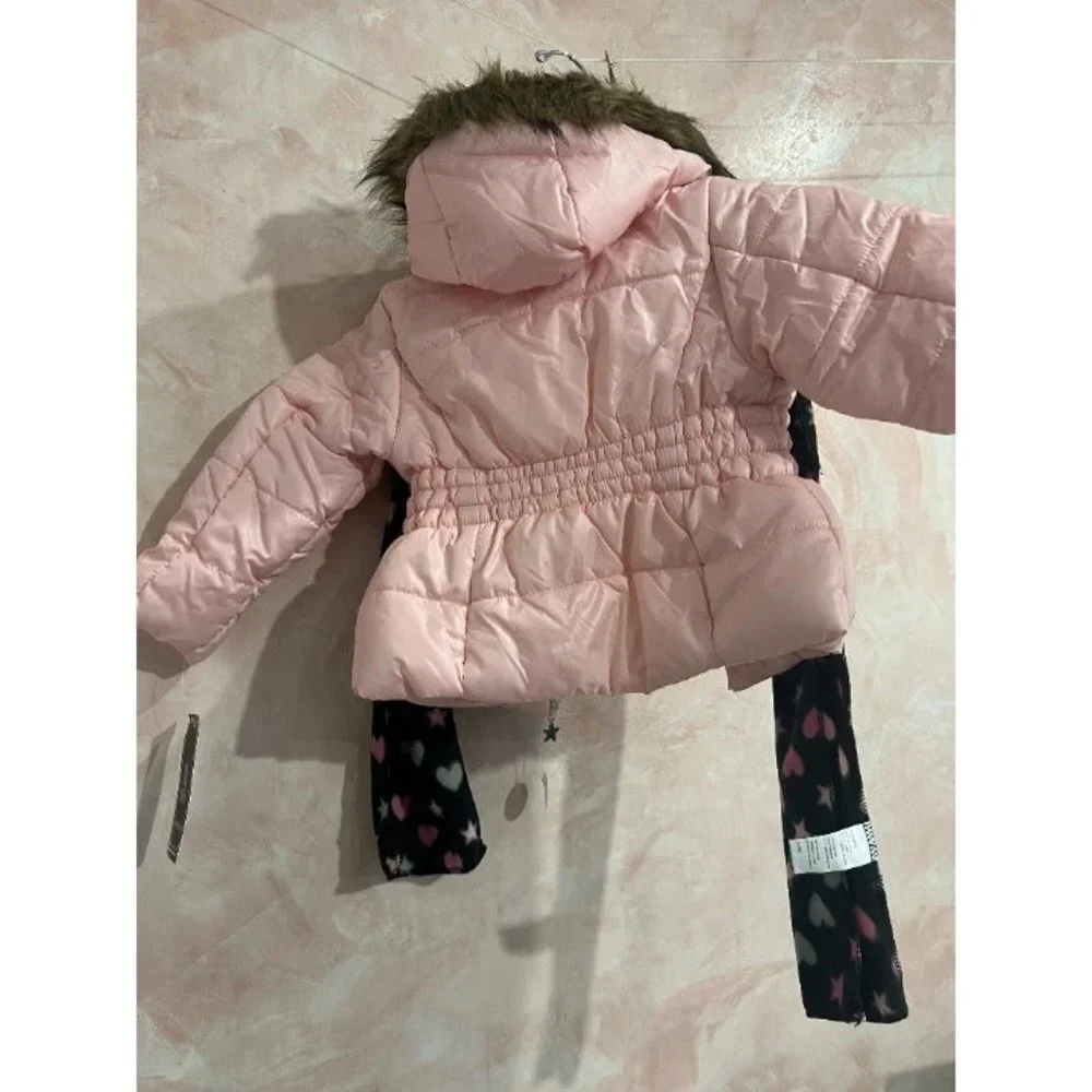 Rothschild 1881 Coat‎ Faux Fur Hood Pink toddler size T3
